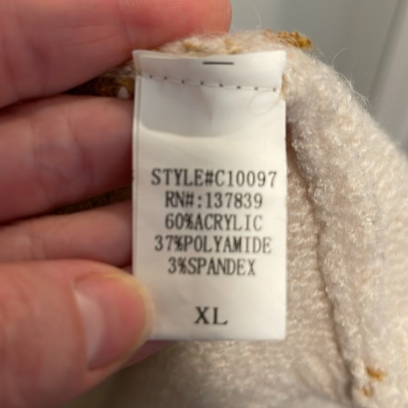 Striped sweater duster size XL. - Picture 3 of 6